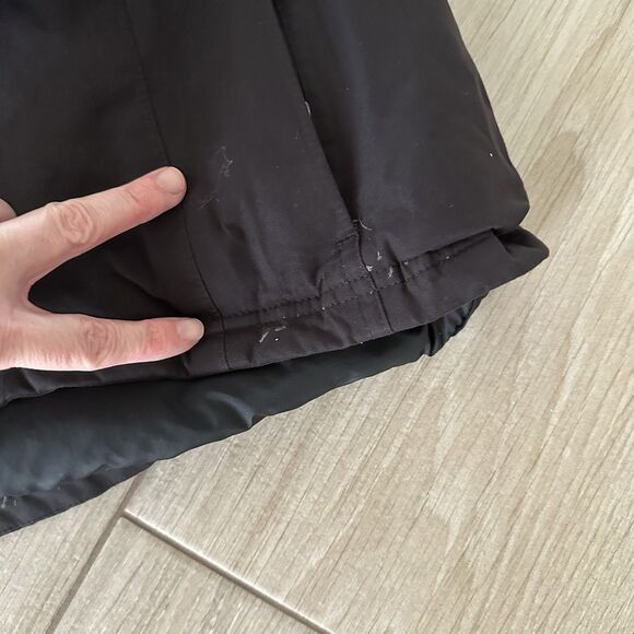 The North Face Jacket Womens XL Black Goose Down Faux Fur Coat Parka Hyvent - Picture 12 of 14